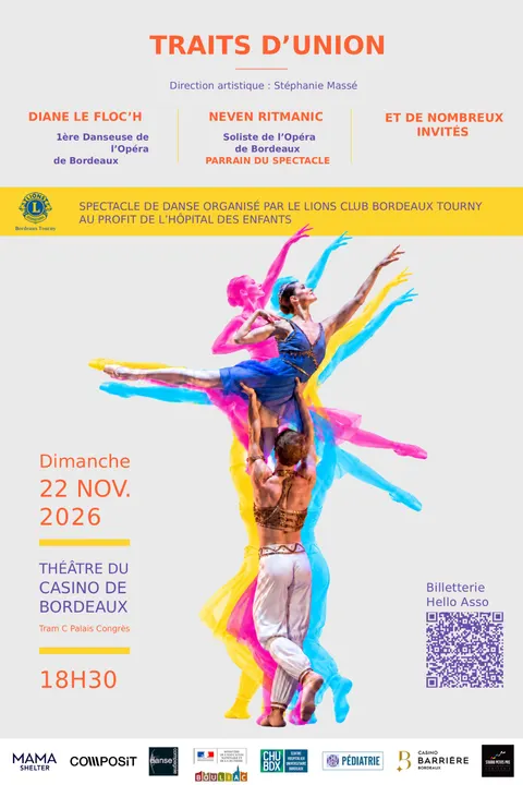 Affiche Traits D'Union en concert au Casino Barrière Bordeaux