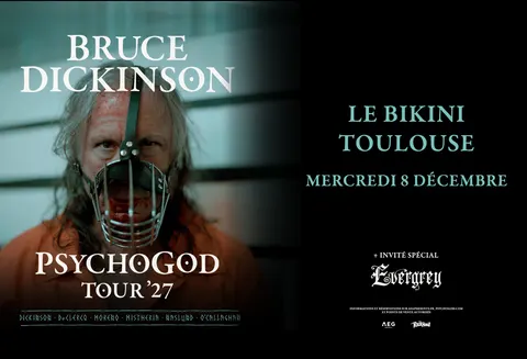 Affiche Bruce Dickinson en concert au Bikini