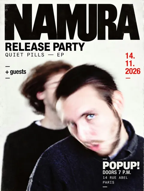 Affiche Namura - Release Party en concert au POPUP!