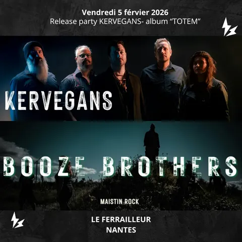 Affiche Kervegans en concert au Ferrailleur