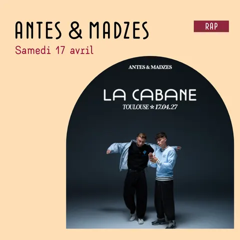 Affiche Antes & Madzes en concert à La Cabane