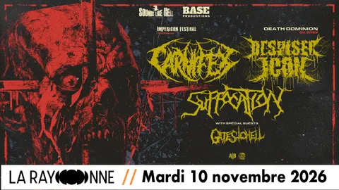 Affiche Impericon Festival 2026 : Carnifex en concert à La Rayonne