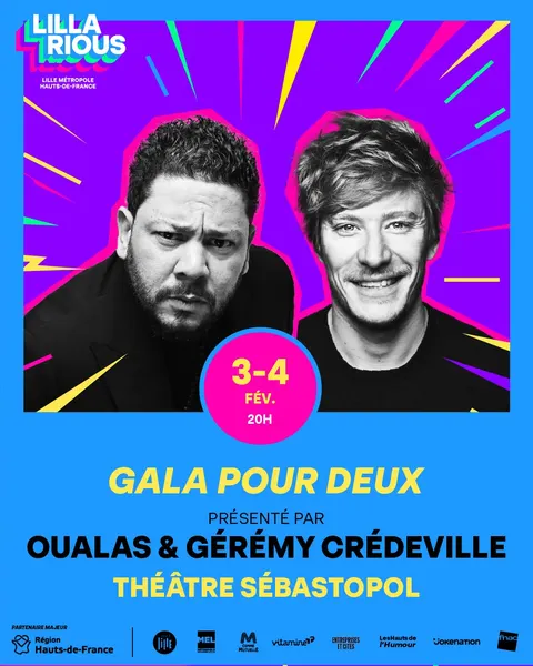 Affiche Lillarious : Gala pour Deux en concert au Théâtre Sébastopol