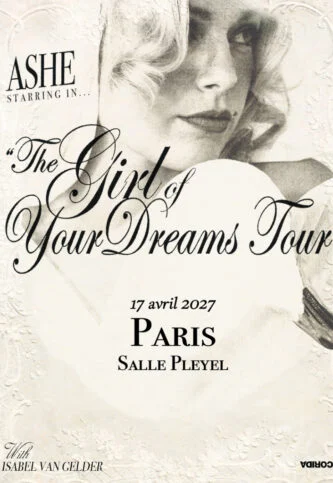 Affiche Ashe en concert à la Salle Pleyel