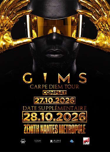 Affiche Gims en concert au Zénith Nantes Métropole