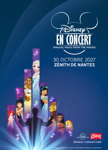 Affiche Disney en Concert en concert au Zénith Nantes Métropole