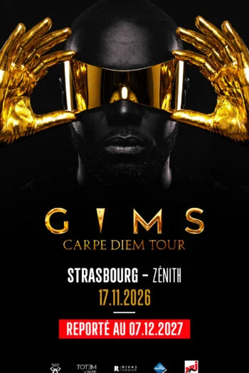 Affiche Gims en concert au Zénith de Strasbourg Europe