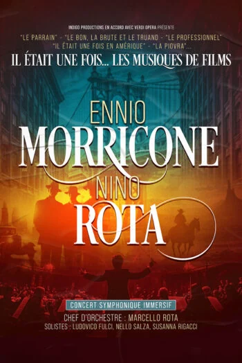 Affiche Ennio Morricone & Nino Rota en concert au Zénith de Strasbourg Europe