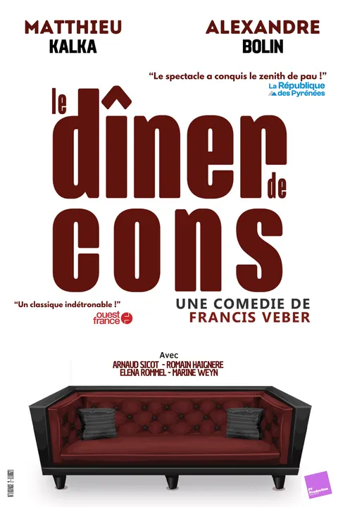 Affiche Le Diner de Cons en concert au Théâtre Louis Pasteur