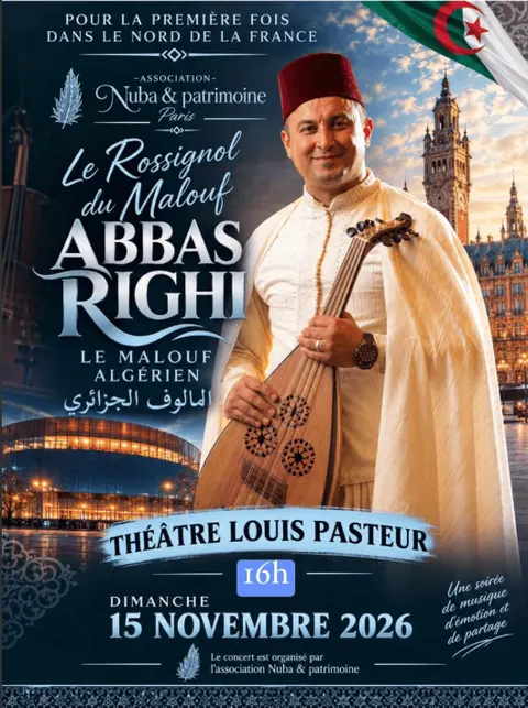 Affiche La France en Malouf en concert au Théâtre Louis Pasteur